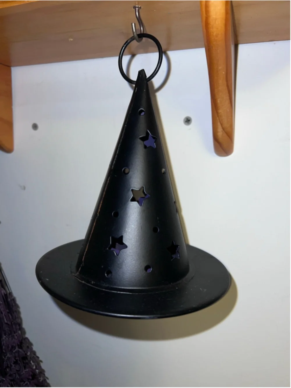 VTG Witch Hat Celestial 90s Star Lantern Candle Tealight